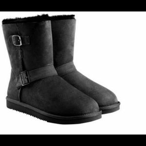 Shearling Buckle Boots